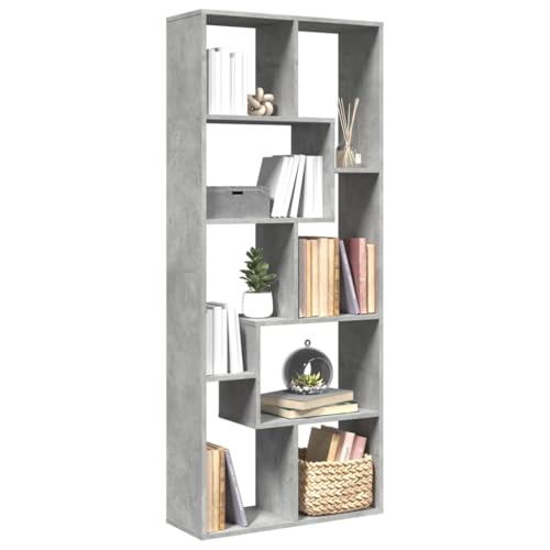 Woonisher Raumteiler-Bücherregal Betongrau 67x25x161,5 cm Holzwerkstoff bücherregal Holz Woonisher Raumteiler-Bücherregal Betongrau 67x25x161,5 cm Holzwerkstoff bücherregal Holz von Woonisher