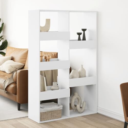 Woonisher Raumteiler Weiß 100x33x155,5 cm Holzwerkstoff bücherregal Holz von Woonisher