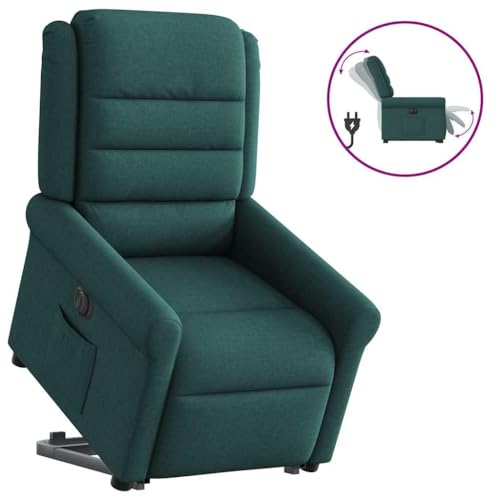 Woonisher Relaxsessel mit Aufstehhilfe Elektrisch Dunkelgrün Stoffwohnzimmersessel Sessel relaxsessel stillsessel von Woonisher
