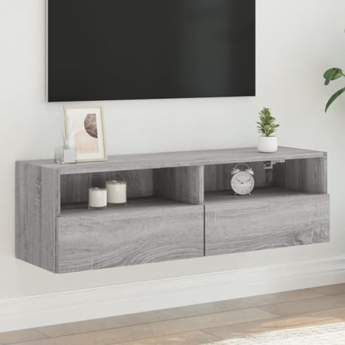 Woonisher TV-Wandschrank Grau Sonoma 100x30x30 cm Holzwerkstoff tv Schrank Sideboard fernsehschrank Woonisher TV-Wandschrank Grau Sonoma 100x30x30 cm Holzwerkstoff tv Schrank Sideboard fernsehschrank von Woonisher
