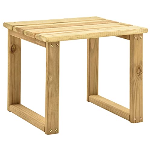 Woonisher Tisch für Sonnenliege 30x30x26 cm Imprägniertes Kiefernholz Kunststoff gartentisch wetterfest von Woonisher