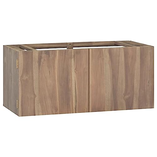 Woonisher Wand-Badschrank 90x39x40 cm Massivholz Teak kommoden & sideboards allzweckschrank Woonisher Wand-Badschrank 90x39x40 cm Massivholz Teak kommoden & sideboards allzweckschrank von Woonisher