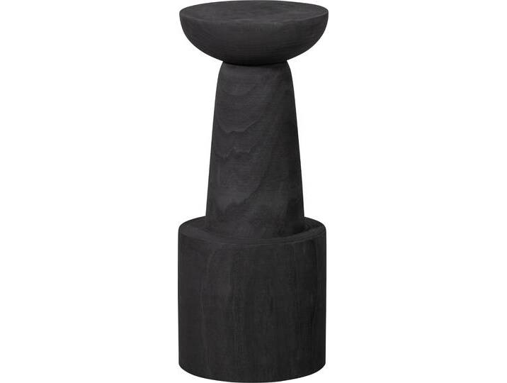 Barhocker WOOOD Bink , schwarz, B:32cm H:76cm T:32cm, Hocker, aus natürlichen Paulownia-Holz, runde Form, Sitzhöhe 76 cm,Ø 32 cm Barhocker WOOOD Bink , schwarz, B:32cm H:76cm T:32cm, Hocker, aus natürlichen Paulownia-Holz, runde Form, Sitzhöhe 76 cm,Ø 32 cm von Woood
