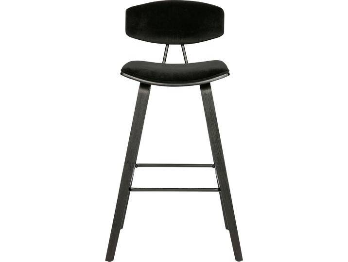 Esszimmerstuhl WOOOD SENNS , schwarz (schwarz, schwarz), B:41cm H:94cm T:50cm, Stoff, Stühle, 2Stk von Woood