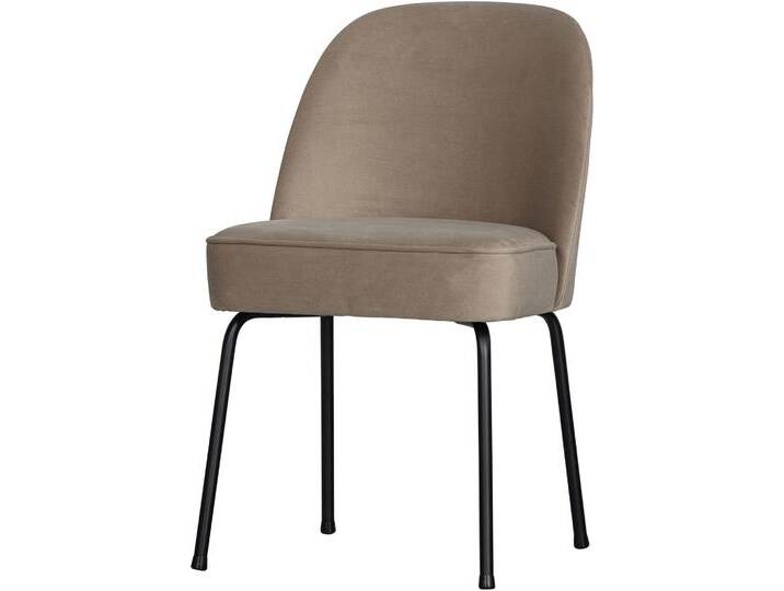 Esszimmerstuhl WOOOD Stockholm , grün (khaki, schwarz), B:50cm H:82,5cm T:57cm, 100% Polyester, Stühle, Polsterstuhl, 4-Fuß-Metallgestell, Breite 50 cm von Woood