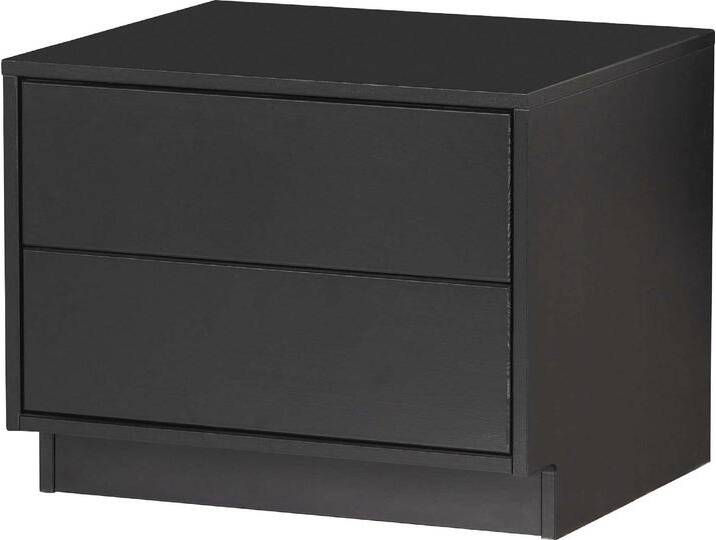 Lowboard WOOOD Finca, TV-Kommode, Breite 50 cm oder 100 cm , schwarz, B:50cm H:40cm T:40cm, Holzwerkstoff, Sideboards, mit 2 Schubkästen inkl. modernem Push-to-Open-Funktion von Woood