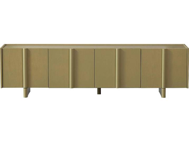 Lowboard WOOOD Nook TV-Kommode , grün (moos), B:200cm H:53cm T:46cm, FSC-zertifizierter Holzwerkstoff, Sideboards, mit viel Stauraum, H 53 cm x B 200 cm von Woood