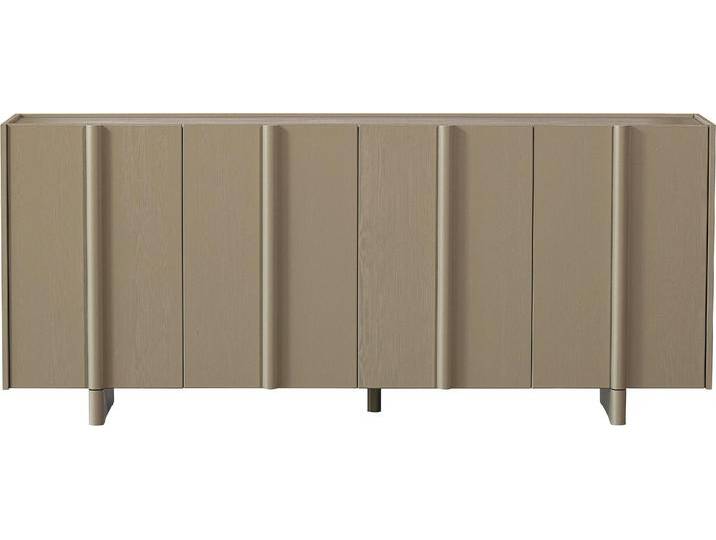 Sideboard WOOOD Nook , braun, B:200cm H:85cm T:46cm, FSC-zertifizierter Holzwerkstoff, Sideboards, Kommode, H 85 cm x B 200 cm x T 46 cm von Woood