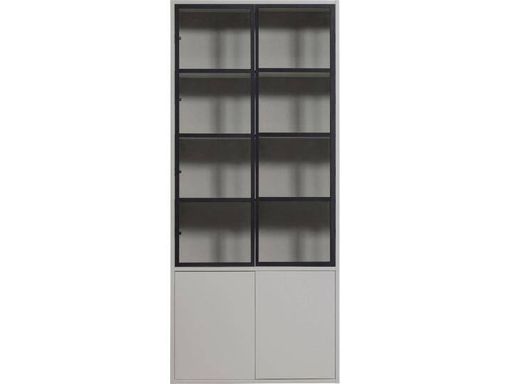 Vitrine WOOOD Basic , weiß, B:101cm H:230cm T:40cm, FSC-zertifizierter Holzwerkstoff, Schränke, mit vier Türen, Breite 101 cm von Woood