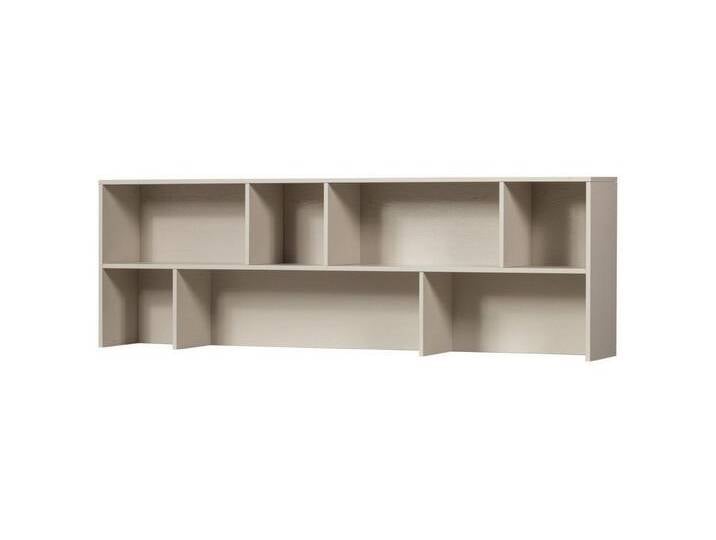 WOOOD Aufsatzschrank Aufsatzschrank New Gravure aus Kiefernholz, Dust, grau, Kiefernholz (FSC-zertifiziert), Dust, Hellgrau, Dust von Woood