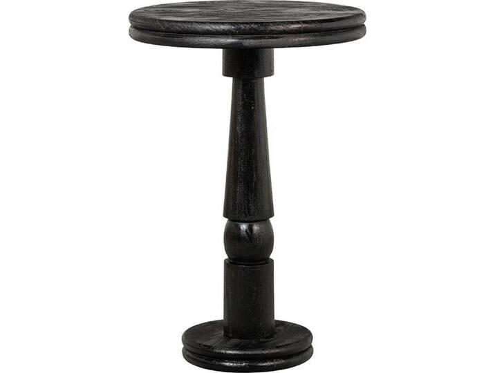 WOOOD Bartisch Kolby, aus Mangoholz, H 105 cm x Ø 70 cm, schwarz von Woood