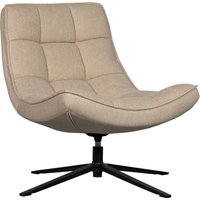 WOOOD Drehsessel "Maudi", Metallgestell, gepolstert mit gewebtem Stoff, H 84 cm x B 74 cm von Woood