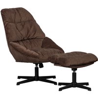 WOOOD Drehsessel "Yaro", mit Hocker, Breite 71 cm von Woood