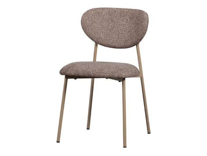 WOOOD Esszimmerstuhl 2er Set Retro Polsterstuhl Valor Braun, beige, Sand von Woood