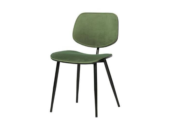 WOOOD Esszimmerstuhl Esszimmerstuhl Jackie aus Samt, grün, Grün von Woood