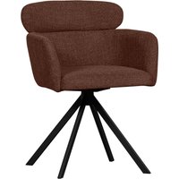 WOOOD Esszimmerstuhl "Fenne" (Set) 2 Stk.Polterstuhl mit Drehfuß, gewebtem Stoff, Höhe 80 cm von Woood