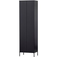 WOOOD Garderobenschrank "New Gravure, Mehrzweckschrank mit 5 Fächern" mit grafischen Relieftüren, Breite 60 cm von Woood