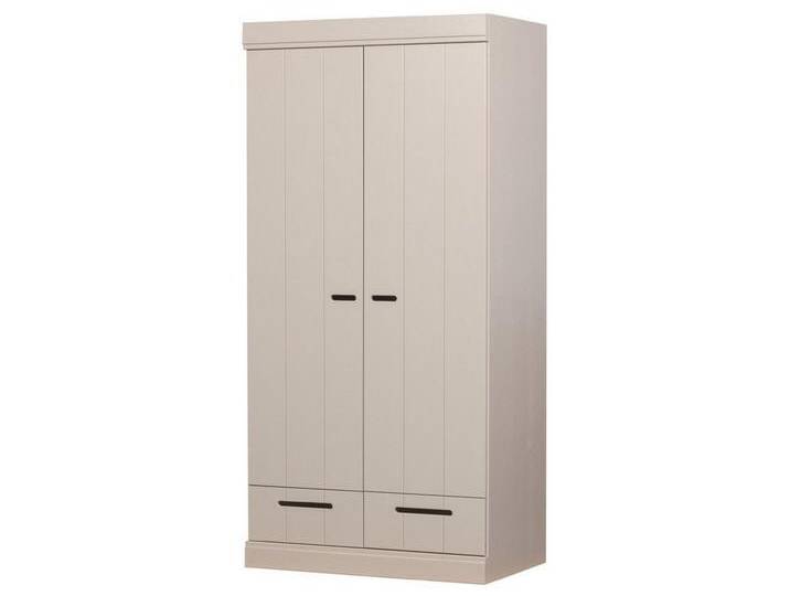 WOOOD Kleiderschrank Kleiderschrank Connect mit Schubladen, Dust, grau, Dust, Hellgrau, Dust von Woood