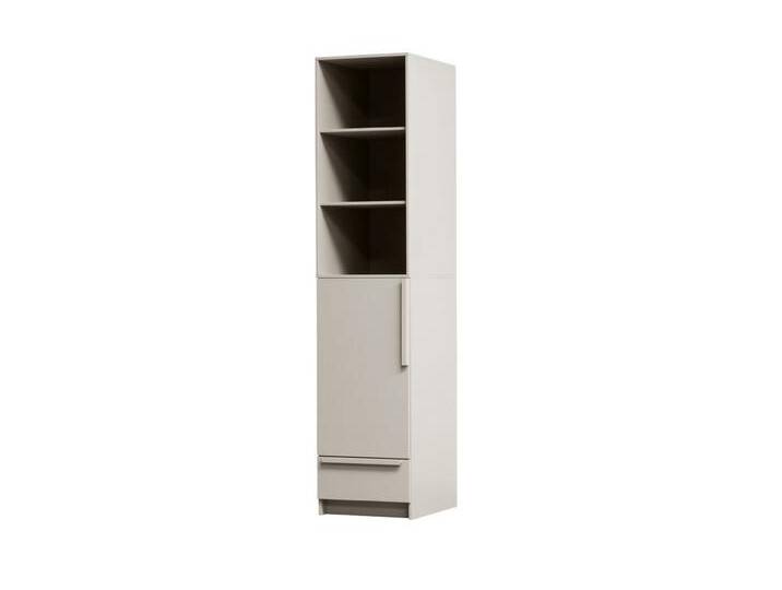 WOOOD Kleiderschrank Split aus Kiefernholz Hellgrau 48 cm, grau, 48 cm von Woood