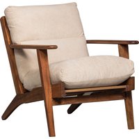 WOOOD Sessel "Houston", Rahmen aus Akazienholz, maximale Belastbarkeit 150 kg, H 86 cm von Woood