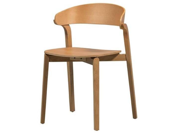 WOOOD Stuhl Cras aus Birkenholz, Natur, beige von Woood