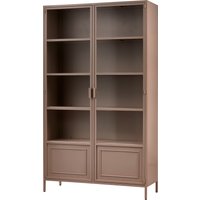 WOOOD Vitrine "Ronja", Halbglasvitrine aus pulverbeschichtetem Metall, H 189 cm x B 110 cm von Woood