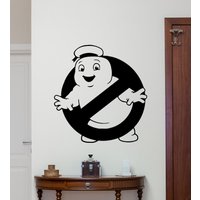 Ghostbusters Wandtattoal Vinyl Aufkleber Marshmallow Man Sign Stay Puft Wanddekoration Poster Kinderzimmer Wandkunst Kinder Geschenk Print 1462 von WoopyDecalShop