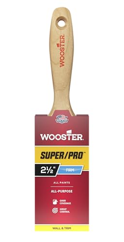 Wooster 912-0J41040024 Pinsel J4104-2-1/2 Super/Pro Hermelin, 6,3 cm, Gold von Wooster Brush