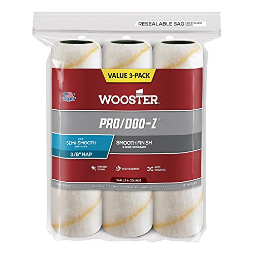 Wooster Brush 3/8-Inch Nap, 9-Inch RR723-9 Pro/DOO-Z Roller Cover 3/8 Nickerchen, 22,9 cm (9 Zoll) von Wooster Brush