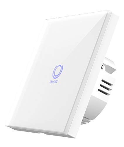Woox 701433 Intelligenter Lichtschalter WiFi Sprachsteuerung Alexa, R7063 Weiß, Bianco von Woox