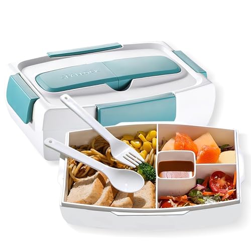 Brotdose Lunchbox Erwachsene Bento Box Mit Fächern Lunch Brotdosen Sistema Brotbox Brotzeitbox Frühstücksbox Essensbox Butterbrotdose Jausenbox Bentobox Frühstück Brotbüchse Vesperdose von Woplagyreat