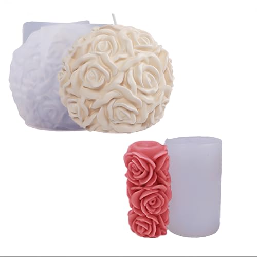 Silikonformen Gießformen Silikonform 2 Stück 3D DIY Rosenkugel Blumen Silikon Giessformen Blume Kerzenformen Zum Gießen Kerzen Selber Machen Formen Duftkerze Bastelset Erwachsene Basteln Silikonformen Gießformen Silikonform 2 Stück 3D DIY Rosenkugel Blumen Silikon Giessformen Blume Kerzenformen Zum Gießen Kerzen Selber Machen Formen Duftkerze Bastelset Erwachsene Basteln von Woplagyreat