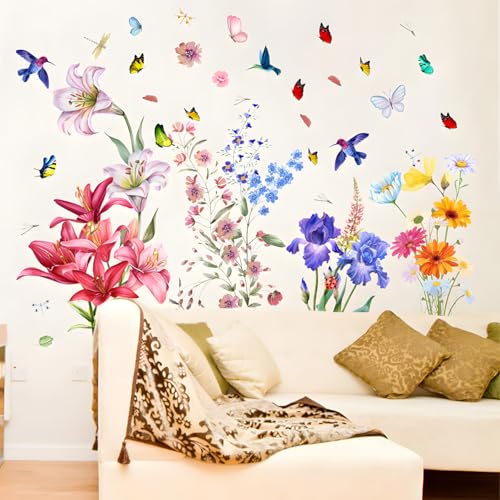Wandtattoo Blumen Deko Wohnzimmer Schlafzimmer Kinderzimmer Bad Küche Flur Modern Wandbilder Decoration Wanddeko Wandsticker Bunt Schmetterling Kolibri Sofa Hintergrund Wall Stickers Wandtattoo Blumen Deko Wohnzimmer Schlafzimmer Kinderzimmer Bad Küche Flur Modern Wandbilder Decoration Wanddeko Wandsticker Bunt Schmetterling Kolibri Sofa Hintergrund Wall Stickers von Woplagyreat