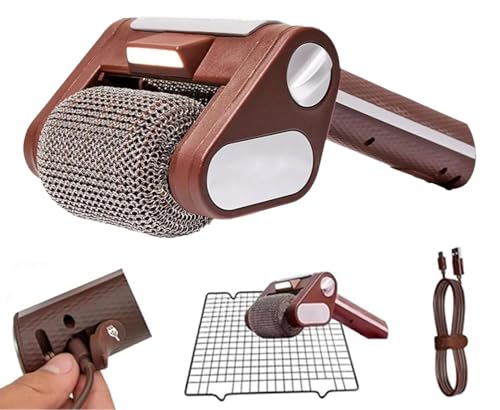 Elektrischer Grillreiniger, Borstenfrei drehende Grillbürste mit LED, Kabellose Elektrische Grillbürste Mit Edelstahl-Rolle, 304 Edelstahl Rotierende Grillbürstes 350 U/min Für Outdoor-Grills Elektrischer Grillreiniger, Borstenfrei drehende Grillbürste mit LED, Kabellose Elektrische Grillbürste Mit Edelstahl-Rolle, 304 Edelstahl Rotierende Grillbürstes 350 U/min Für Outdoor-Grills von Woranb