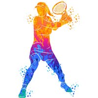 Tennis-Wand-Kunst-Geschenk Für Sie - Geschenke Tennisspieler Frauen Aquarell Sport Poster Lange Tennis Dekor Abstrakte Schlafzimmer Tennis-Wand-Kunst-Geschenk Für Sie - Geschenke Tennisspieler Frauen Aquarell Sport Poster Lange Tennis Dekor Abstrakte Schlafzimmer von WordArtPortrait