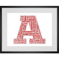 Personalisierter Buchstabe Anfangsname Wort Kunstdruck von WordArtbyWW