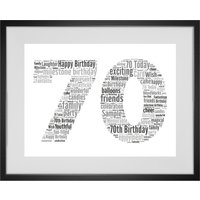 Personalisierte 70. Geburtstag Wort Kunstdruck - Jede Zahl Kann Gemacht Werden Personalisierte 70. Geburtstag Wort Kunstdruck - Jede Zahl Kann Gemacht Werden von WordArtbyWW