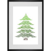 Personalisierte Weihnachten Weihnachtsbaum Wort Kunstdruck von WordArtbyWW