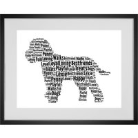 Personalisierter Cavapoo Cockapoo Dog Word Art Print - Jede Hunderasse Kann Hergestellt Werden von WordArtbyWW