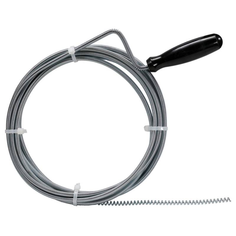 Work-it Rohrreinigungsspirale Rohrreinigungswelle Abfluss Spirale 3 Meter 5mm Welle, L: 300 cm, (1 tlg), Wellendurchmesser ca. 5mm, mit Spiralspitze von Work-It
