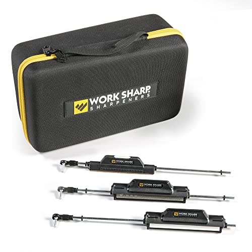 Upgrade-Kit für präzise einstellbare Messerschärfer, Set mit 7 Schleifmitteln und Tragetasche von Work Sharp