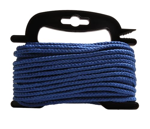 Maurerschnur Work it 5 mm x 20 m - blau - Polypropylen geflochten - Belastbarkeit 150 kg - mit Aufwickler Maurerschnur Work it 5 mm x 20 m - blau - Polypropylen geflochten - Belastbarkeit 150 kg - mit Aufwickler von Work>it