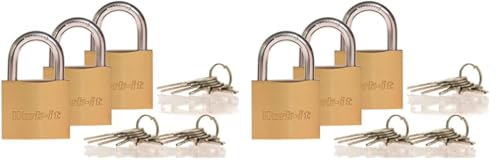 Work-it Brass Padlock Set (Packung mit 2) von Work-it