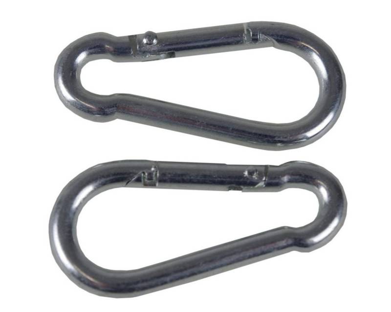 Work-it Karabiner Karabinerhaken 4x40mm verzinkt Metall 2Stück, 2er-Set von Work-it