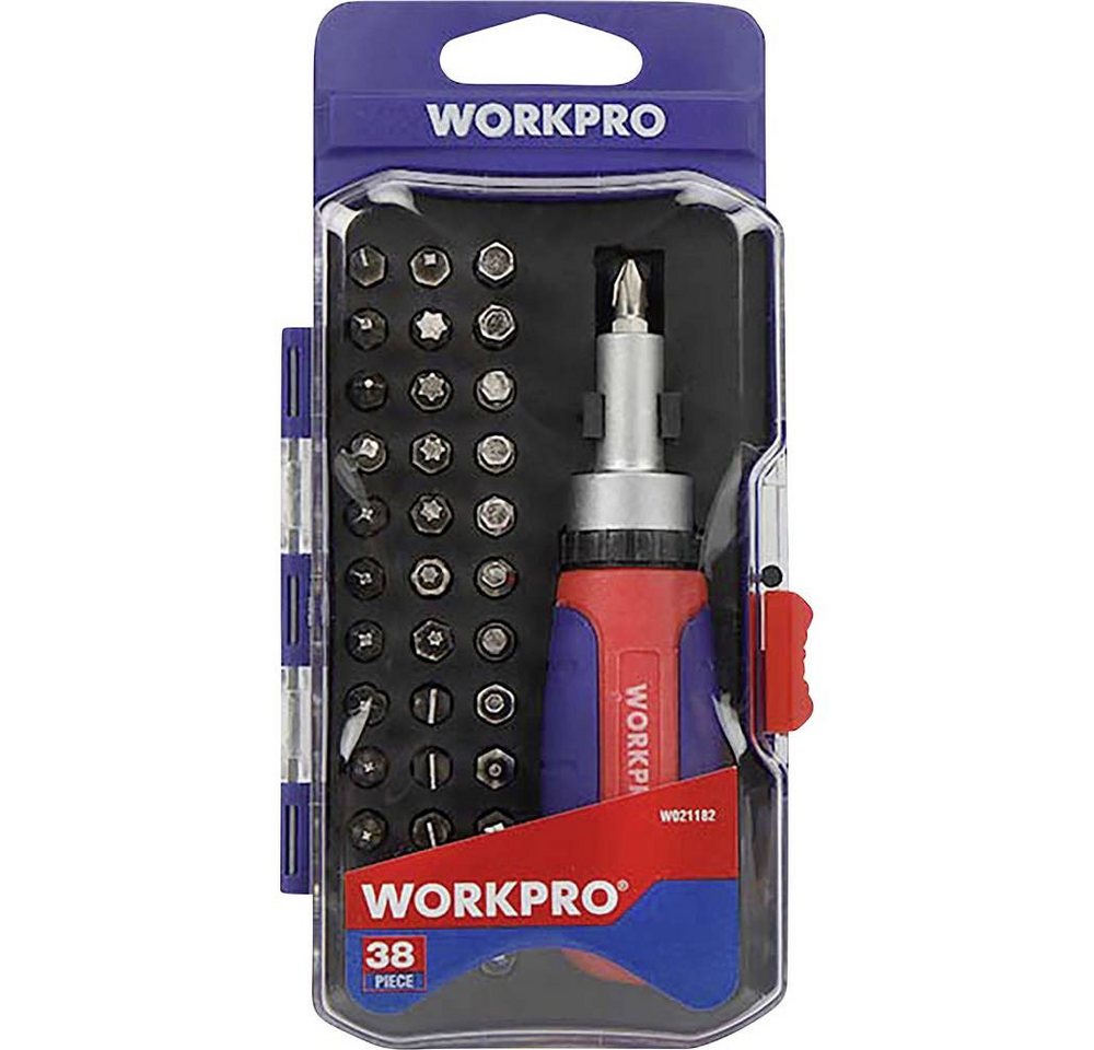 WorkPro Bit-Schraubendreher Ratschen Bit Set 38tlg von WorkPro