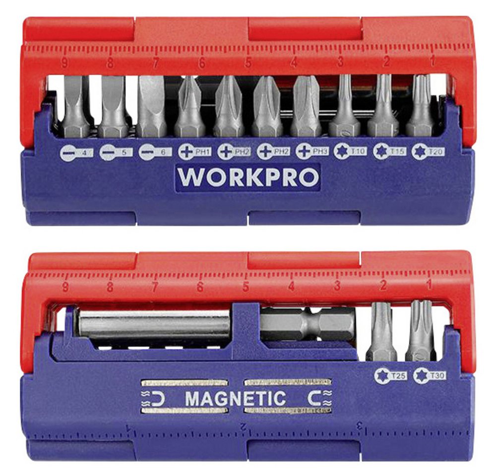 WorkPro Bit-Schraubendreher WorkPro Universal Bit-Set PH0, PH1, PH2 von WorkPro