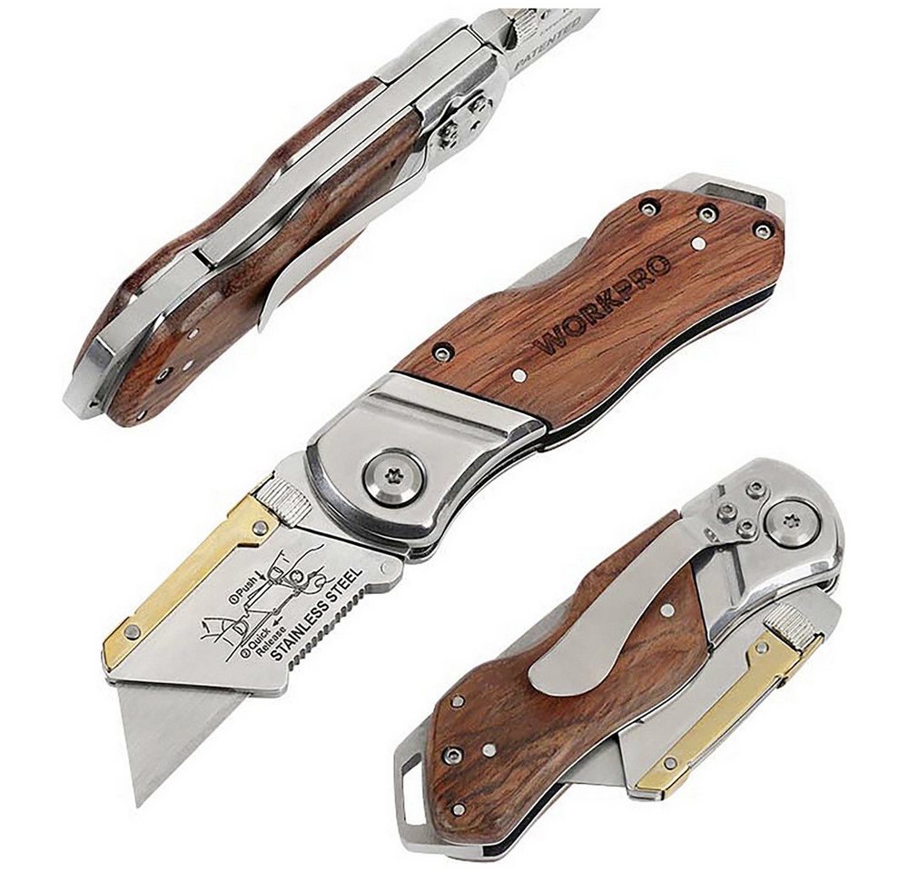 WorkPro Cuttermesser WorkPro WP211014 WorkPro klappbares Universalmesser 1 St. von WorkPro