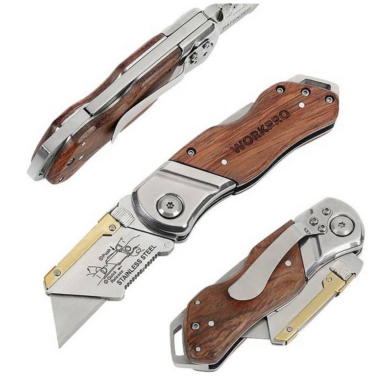 WorkPro Cuttermesser WorkPro WP211014 WorkPro klappbares Universalmesser 1 St. von WorkPro