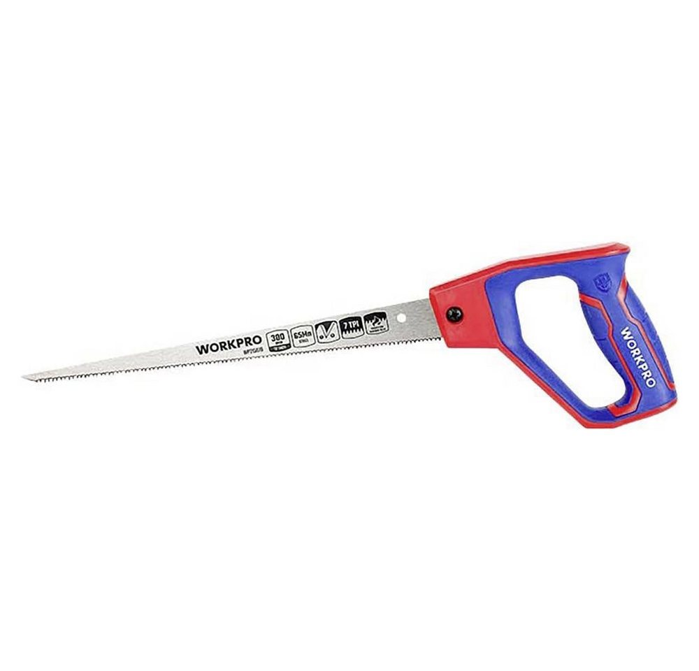 WorkPro Handsäge 300mm(12) kompakte Edelstahlsäge von WorkPro
