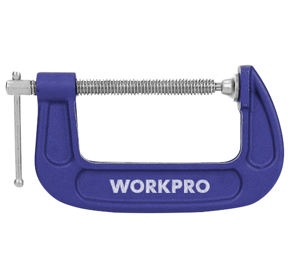 WorkPro Schraubzwinge 100 mm C-klemme WorkPro WP232019 Spann-Weite (max):100 mm Produktabme von WorkPro